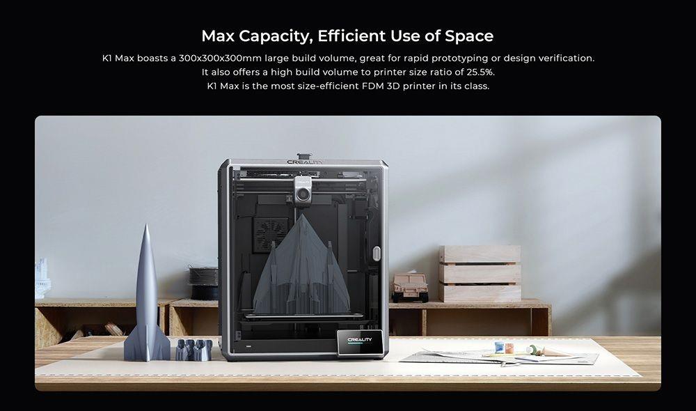 Creality-Imprimante 3D K1/K1MAX, vitesse d'impression max 32 mm³/s